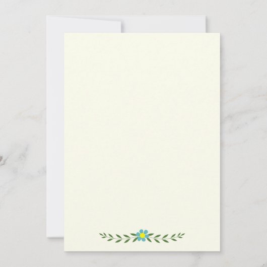 Antlers & bloemen monogram bruiloft koppels douche kaart (Achterkant)