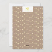 Antlers en Pine Holiday Fotokaart Feestdagenkaart (Achterkant)