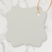 Antlers en Rozen Dank u Label (Achterkant)