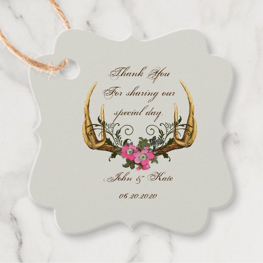 Antlers en Rozen Roze Dank u Label