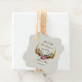 Antlers en Rozen Roze Dank u Label (In situ)