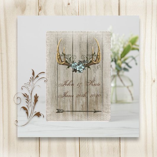 Antlers en Rozen Uitnodiging tot huwelijk