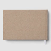 Antlers flormonogram boho bruiloft gastboek gastenboek (Achterkant)