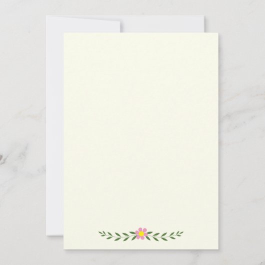 Antlers & Flowers monogram bruiloft vrijgezellenfe Kaart (Achterkant)