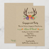 Antlers organisatie voor de sluiting van een bloem kaart (Voorkant / Achterkant)