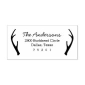 Antlers retouradres rubberstempel (Afrduk)