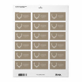 Antlers Retouradreslabel Etiket (Full Sheet)