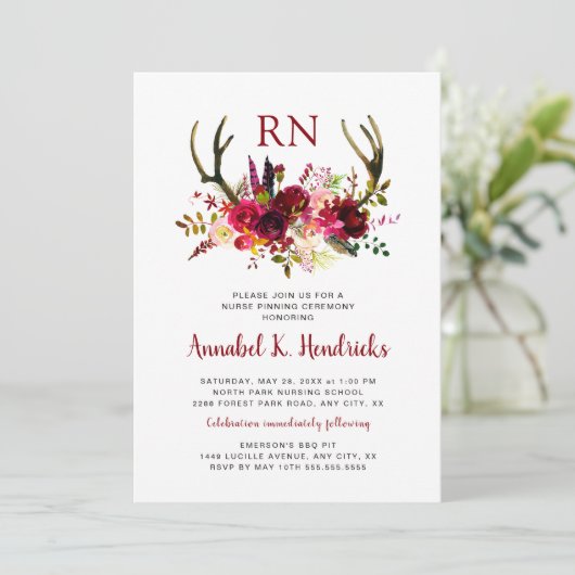 Antlers RN ceremonie/feestdag Kaart (Staand voorkant)