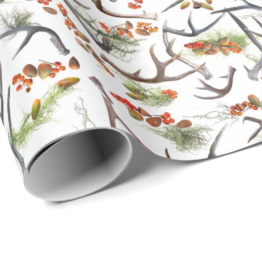 Antlers Wrapping Paper Cadeaupapier (Rol Hoek)