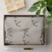 Antlers, zwart en taupe tissuepapier (Geschenk)