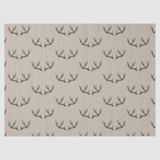 Antlers, zwart en taupe tissuepapier
