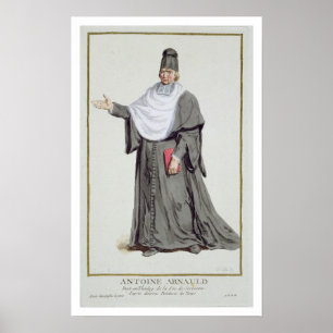 Antoine Arnauld (1612-94) uit de "Receuil des Esta Poster