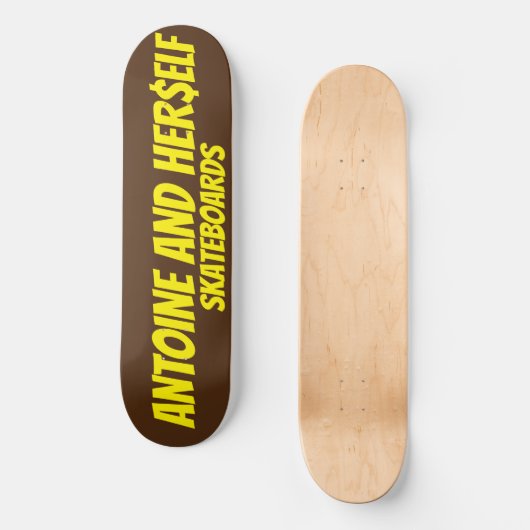 ANTOINE EN HAAR$ELF PERSOONLIJK SKATEBOARD (Voorkant)
