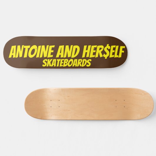 ANTOINE EN HAAR$ELF PERSOONLIJK SKATEBOARD (Horizontaal)