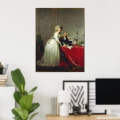 Antoine-Laurent Lavoisier en vrouw Poster (Thuiskantoor)