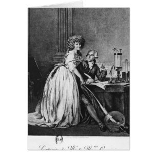 Antoine Laurent Lavoisier en zijn vrouw