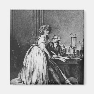 Antoine Laurent Lavoisier en zijn vrouw Magneet