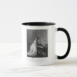 Antoine Laurent Lavoisier en zijn vrouw Mok