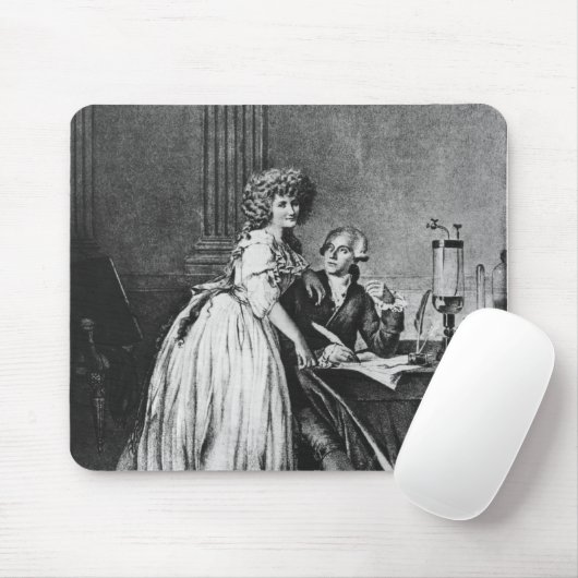 Antoine Laurent Lavoisier en zijn vrouw Muismat (Met muis)