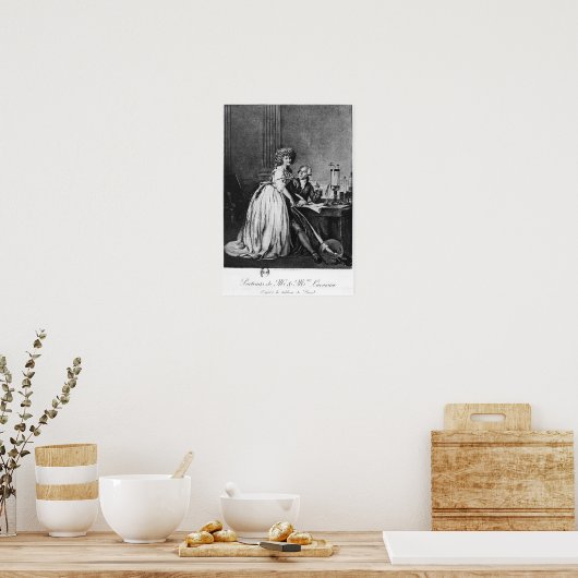 Antoine Laurent Lavoisier en zijn vrouw Poster (Keuken)