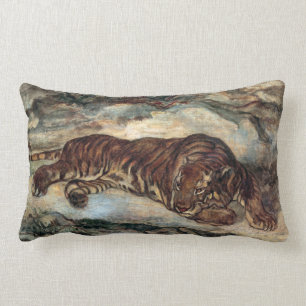 Antoine-Louis Barye Tiger in Repose Kussen