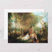 Antoine Watteau The Feast of Love Briefkaart (Voorkant / Achterkant)