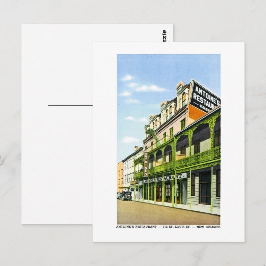 Antoine's Restaurant, New Orleans, LA Briefkaart (Voorkant / Achterkant)