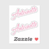 Antoinetnaam x2 vinyl sticker (Vel)