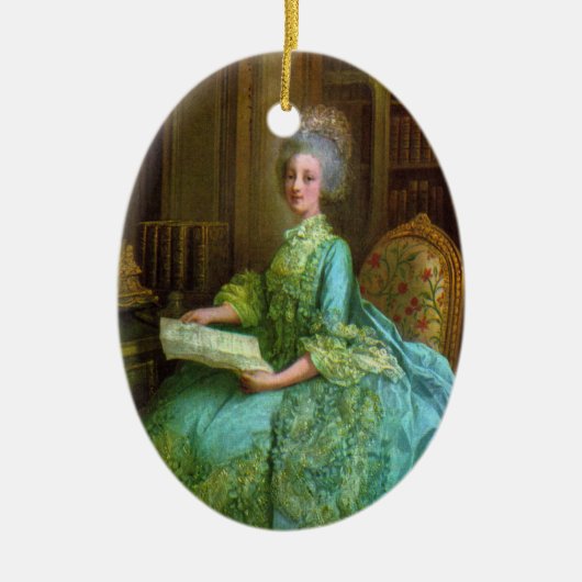 Antoinette Elegance Keramisch Ornament (Voorkant)