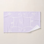 Antoinette Lavender Elegant Emblem Filigree Bad Handdoek (Handdoek)