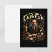 Anton Chekhov Bedankkaart (Voorkant / Achterkant)