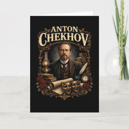 Anton Chekhov Feestdagen Kaart