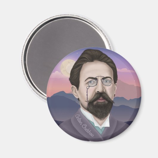Anton Chekhov Magneet (Voorkant / Achterkant)