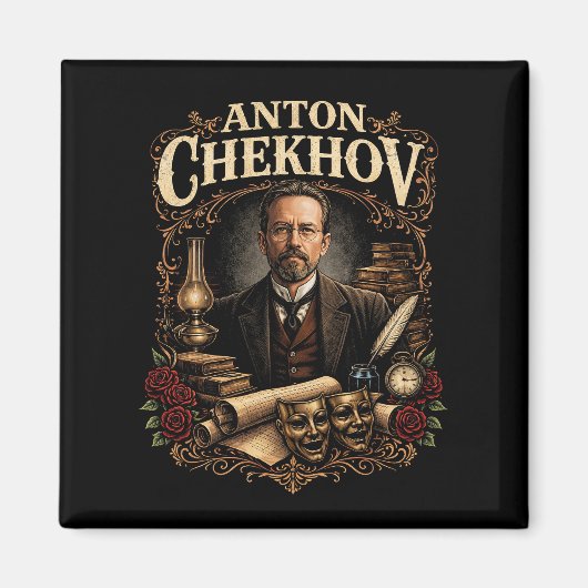 Anton Chekhov Magneet (Voorkant)