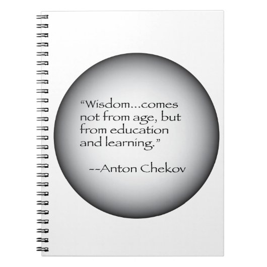 Anton Chekov Quote Notitieboek (Voorkant)