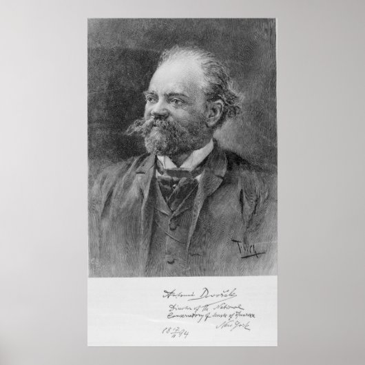 Anton Dvorak, 1894 Poster (Voorkant)