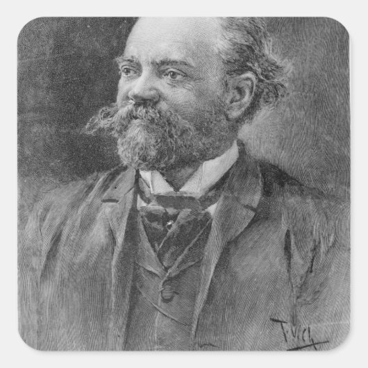 Anton Dvorak, 1894 Vierkante Sticker (Voorkant)