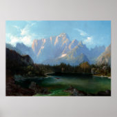 Anton Karinger Lake onder Mangart Poster (Voorkant)