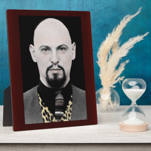 Anton LaVey 8x10 stand-upportret Fotoplaat (Zijkant)