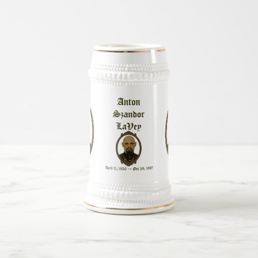 Anton LaVey Memorial Beer Stein Bierpul (Center)