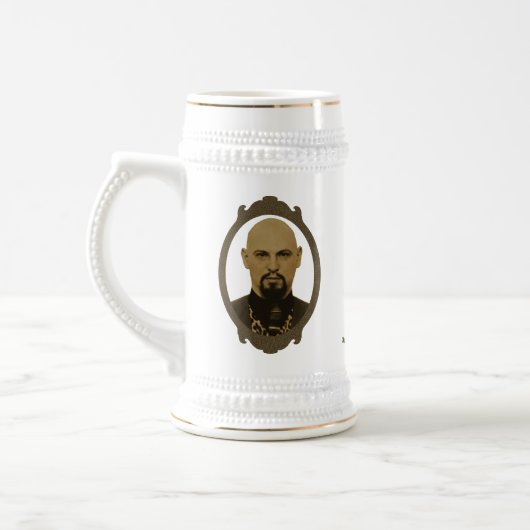 Anton LaVey Memorial Beer Stein Bierpul (Links)