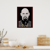 Anton LaVey Portrait Poster 18x24 (Keuken)