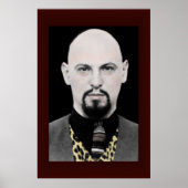 Anton LaVey Portrait Poster BIG 24x36 (Voorkant)