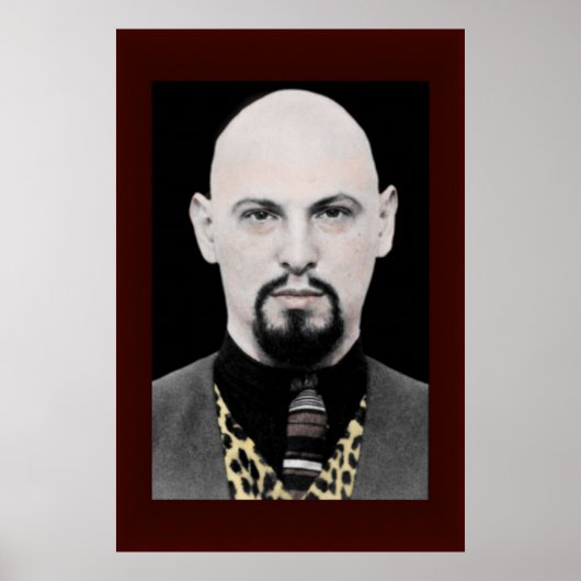 Anton LaVey Portrait Poster BIG 24x36 (Voorkant)