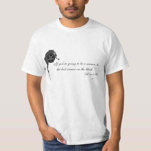 Anton LaVey Quote T-shirt (Voorkant)