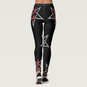 Anton LaVey Sigil {Red} Leggings (Achterkant)