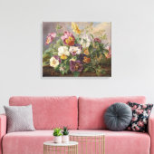 Anton Mollis  Pansy Canvas Afdruk (Insitu (Woonkamer))