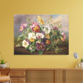 Anton Mollis  Pansy Canvas Afdruk (Insitu (Woonkamer))