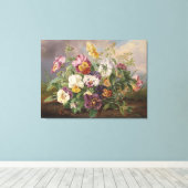 Anton Mollis  Pansy Canvas Afdruk (Insitu (Houten vloer))