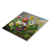 Anton Mollis VintagePansy Tegeltje (Zijkant)